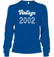 2002 Retro Vintage Birth Year Blast Unisex Long Sleeve Classic Tee