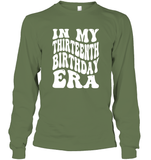 In My Thirteenth Birthday Era Birthday Shirt Unisex Long Sleeve Classic Tee