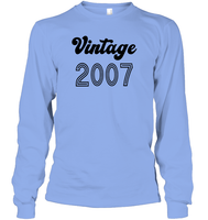 2007 Retro Vintage Birth Year Blast Unisex Long Sleeve Classic Tee