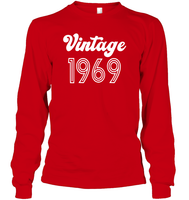 1969 Retro Vintage Birth Year Blast Unisex Long Sleeve Classic Tee