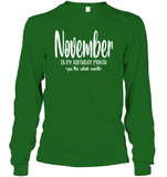 November Birthday Month Unisex Long Sleeve Classic Tee