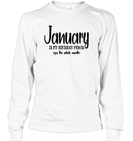 January Birthday Month Unisex Long Sleeve Classic Tee