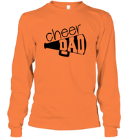 Cheer Dad With Megaphone Unisex Long Sleeve Classic Tee