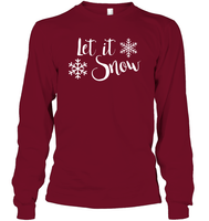 Let It Snow Christmas Shirt Unisex Long Sleeve Classic Tee