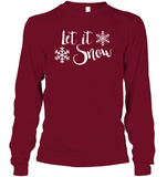 Let It Snow Christmas Shirt Unisex Long Sleeve Classic Tee