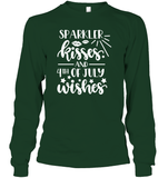 Sparkler Kisses 4th Of July Shirt Unisex Long Sleeve Classic Tee
