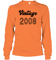 2008 Retro Vintage Birth Year Blast Unisex Long Sleeve Classic Tee