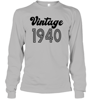 1940 Retro Vintage Birth Year Blast Unisex Long Sleeve Classic Tee