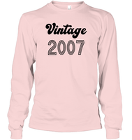 2007 Retro Vintage Birth Year Blast Unisex Long Sleeve Classic Tee