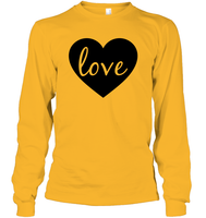 Love With Heart Valentine's Day Unisex Long Sleeve Classic Tee