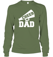 Cheer Dad With Megaphone Unisex Long Sleeve Classic Tee
