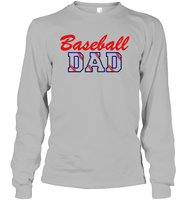 Baseball Dad Shirt, Long Sleeve, Hoodie, and Sweatshirt With Baseball Stripes