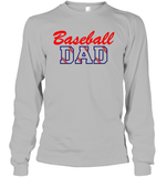 Baseball Dad Shirt, Long Sleeve, Hoodie, and Sweatshirt With Baseball Stripes