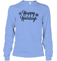 Happy Holidays Christmas Shirt Unisex Long Sleeve Classic Tee