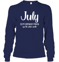 July Birthday Month Unisex Long Sleeve Classic Tee