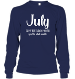 July Birthday Month Unisex Long Sleeve Classic Tee