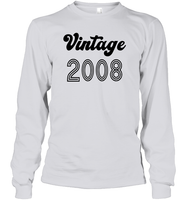 2008 Retro Vintage Birth Year Blast Unisex Long Sleeve Classic Tee