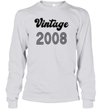 2008 Retro Vintage Birth Year Blast Unisex Long Sleeve Classic Tee