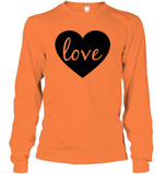 Love With Heart Valentine's Day Unisex Long Sleeve Classic Tee