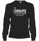 January Birthday Month Unisex Long Sleeve Classic Tee