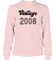2008 Retro Vintage Birth Year Blast Unisex Long Sleeve Classic Tee