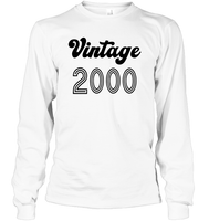 2000 Retro Vintage Birth Year Blast Unisex Long Sleeve Classic Tee