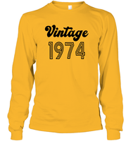 1974 Retro Vintage Birth Year Blast Unisex Long Sleeve Classic Tee