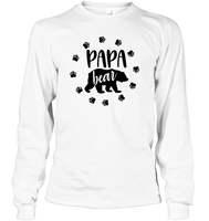 Papa Bear Family Shirt Unisex Long Sleeve Classic Tee
