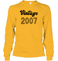 2007 Retro Vintage Birth Year Blast Unisex Long Sleeve Classic Tee