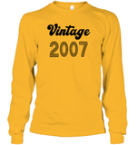 2007 Retro Vintage Birth Year Blast Unisex Long Sleeve Classic Tee