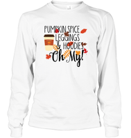 Pumpkin Spice, Leggings, & Hoodies. Oh Y'all – Fall Vibes Tee T Shirt, Long Sleeve, Hoodie, And Sweatshirt