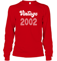 2002 Retro Vintage Birth Year Blast Unisex Long Sleeve Classic Tee