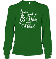 Sun Sand & A Drink In My Hand Bachelorette Shirt For Women