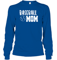 Baseball Mom Shirt Unisex Long Sleeve Classic Tee With Baseball