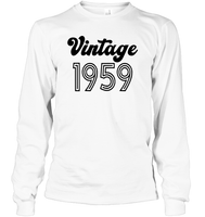 1959 Retro Vintage Birth Year Blast Unisex Long Sleeve Classic Tee