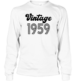 1959 Retro Vintage Birth Year Blast Unisex Long Sleeve Classic Tee