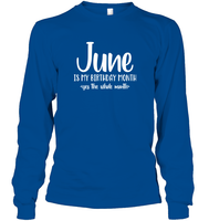June Birthday Month Unisex Long Sleeve Classic Tee