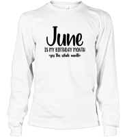 June Birthday Month Unisex Long Sleeve Classic Tee