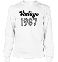 1987 Retro Vintage Birth Year Blast Unisex Long Sleeve Classic Tee
