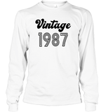 1987 Retro Vintage Birth Year Blast Unisex Long Sleeve Classic Tee