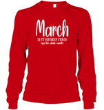 March Birthday Month Unisex Long Sleeve Classic Tee