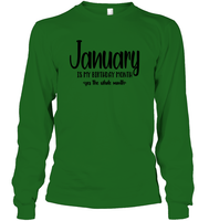 January Birthday Month Unisex Long Sleeve Classic Tee