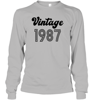 1987 Retro Vintage Birth Year Blast Unisex Long Sleeve Classic Tee