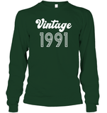 1991 Retro Vintage Birth Year Blast Unisex Long Sleeve Classic Tee