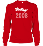 2008 Retro Vintage Birth Year Blast Unisex Long Sleeve Classic Tee