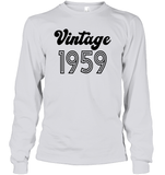 1959 Retro Vintage Birth Year Blast Unisex Long Sleeve Classic Tee