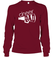 Cheer Dad With Megaphone Unisex Long Sleeve Classic Tee