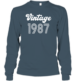 1987 Retro Vintage Birth Year Blast Unisex Long Sleeve Classic Tee