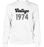 1974 Retro Vintage Birth Year Blast Unisex Long Sleeve Classic Tee