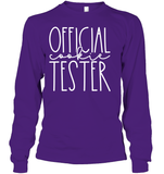 Official Cookie Tester Christmas Shirt Unisex Long Sleeve Classic Tee